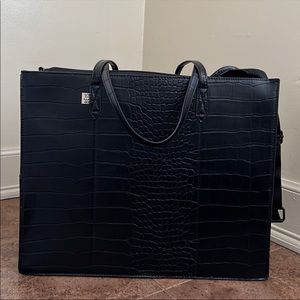 BEIS Large Work Tote - Black Croc